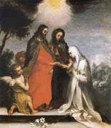 Francesco Vanni The marriage mistico of Holy Catalina of Sienna France oil painting artist